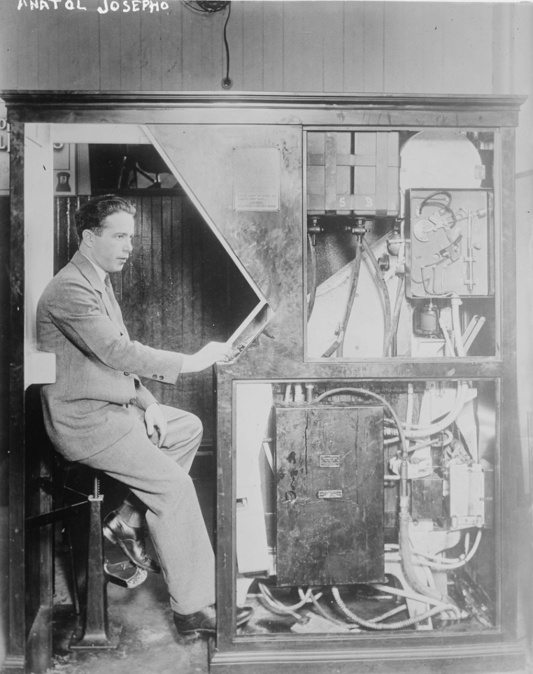 Anatol Josepho e il Photomaton, 1925.